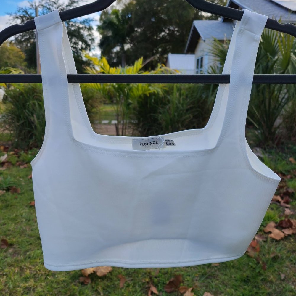 White Crop Tanktop